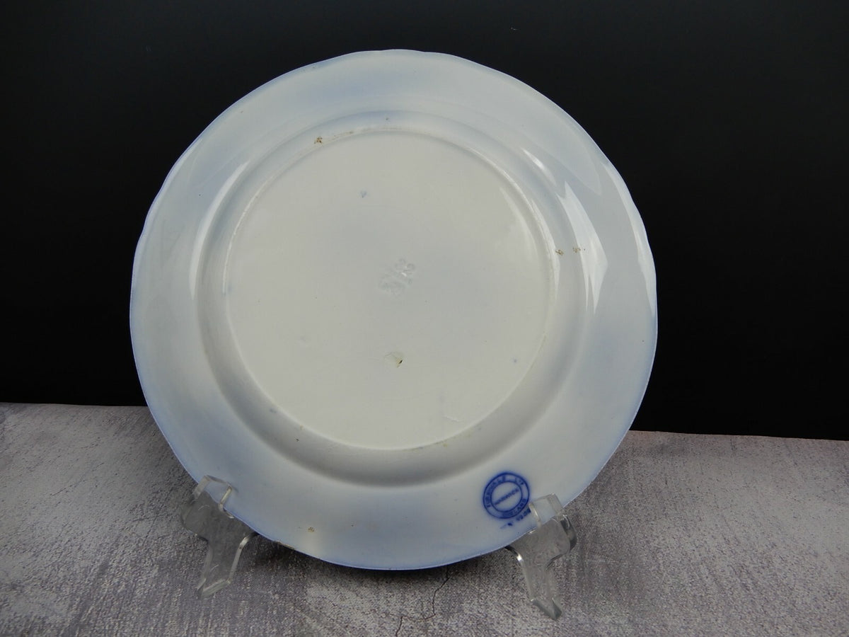 Antique 1903 Flow Blue by Thomas Furnival & Co. Pattern "Warwick" 9-1/2" Plate