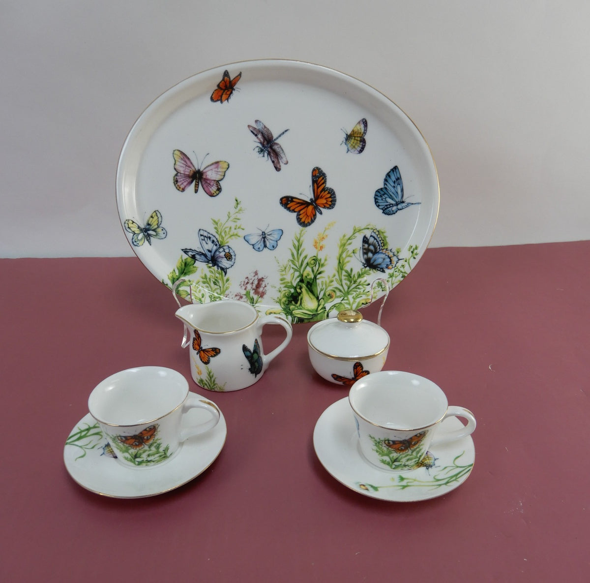 Vintage Burton and Burton Wings of Grace Children’s Porcelain Tea Set.