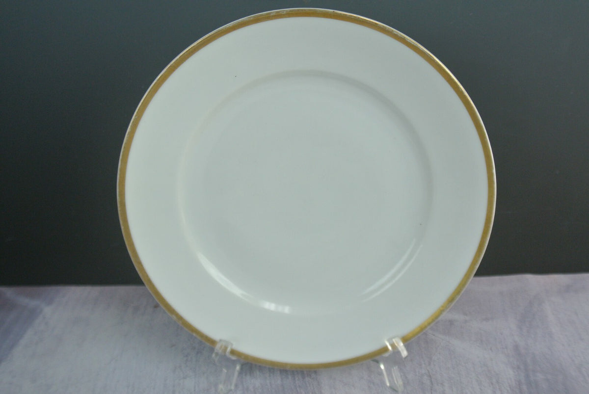 Vintage O&EG Royal Austria Meridian Gold Trim Luncheon Plates Set Of 5