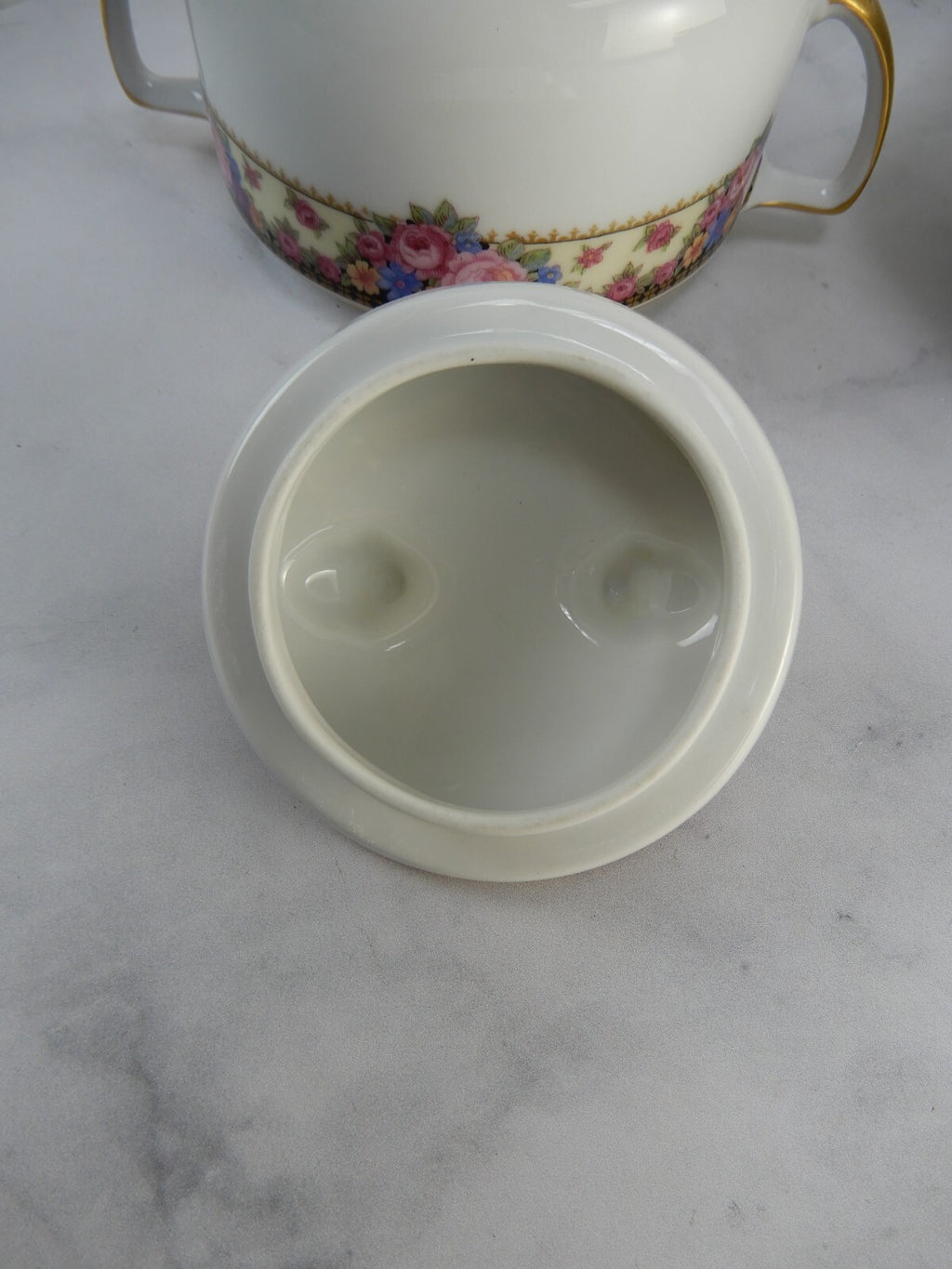 4 Pc  Edelstein Bavaria 15-1/8" Platter, Sugar Bowl,Creamer, Vegetable Bowl