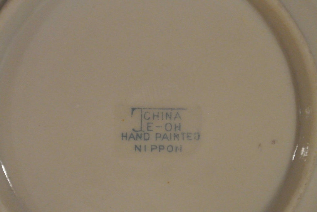 Vintage TE-OH China Tea/Coffee Pot w/ 5 Cups and Saucers Hand Painted Oriental