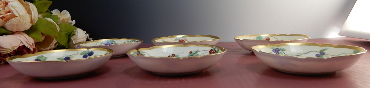 Vintage Set of 6 "Favorite Bavaria"  Dessert Bowls Hand Painted