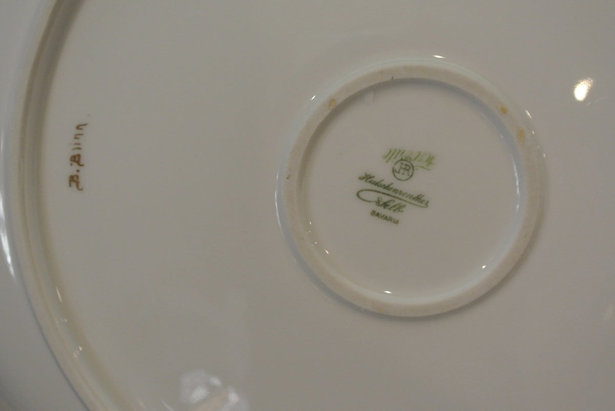 VINTAGE  HUTCHSENREUTHER SELB BAVARIA CAKE PLATE 12-5/8"