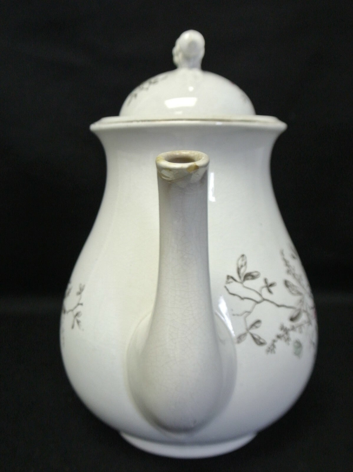 Antique Etruria Pottery (Ott & Brewer) of Trenton, N.J Coffee/Tea Pot