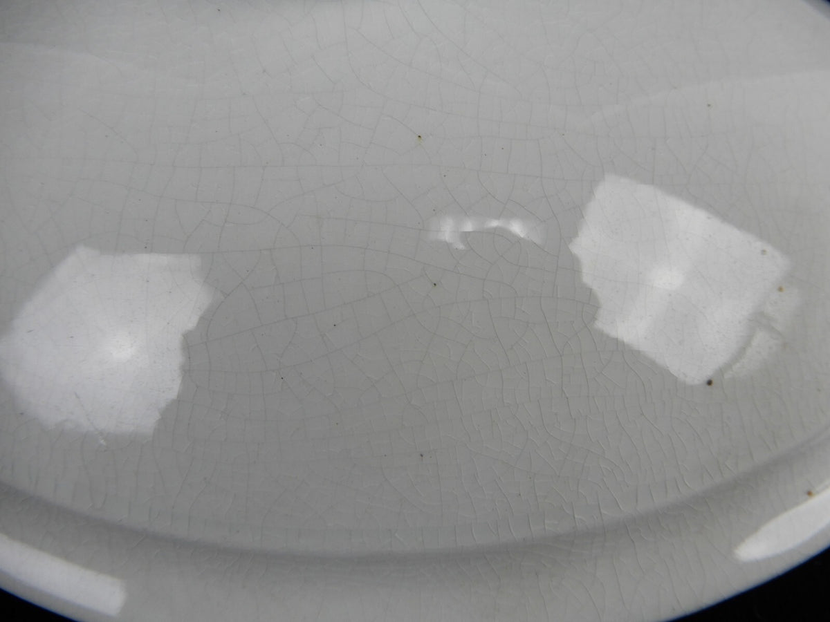Antique J&G Meakin White Ironstone Casserole Dish Lid