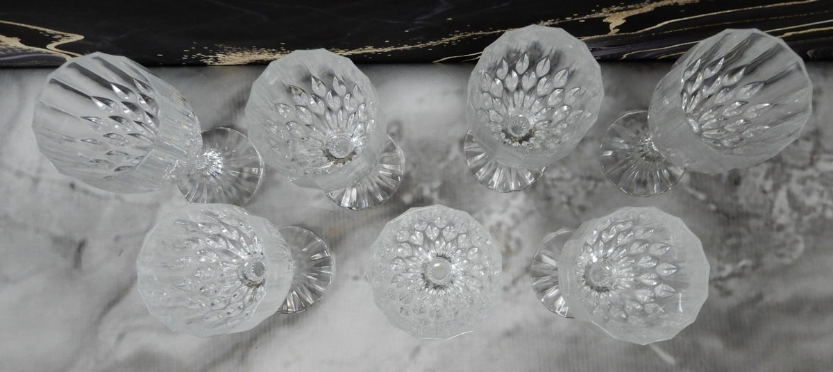 Set 7 Cristal D'Arques - Durand Bretagne Wine Glass - 6 1/2" Hold 6oz