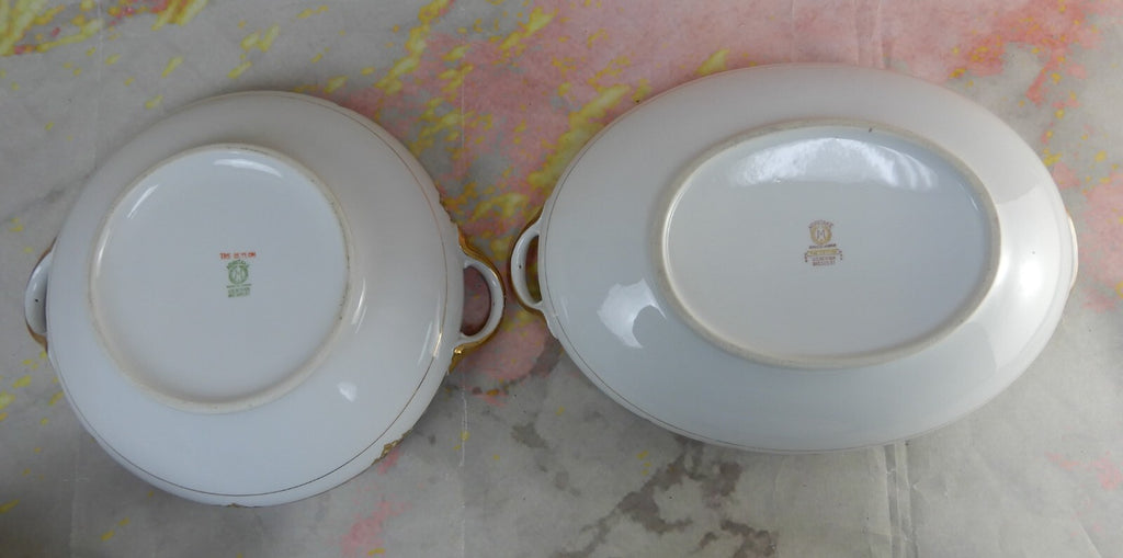 Set of Two Vintage Noritake Morimura "THE CEYLON"  Covered Serving Bowls