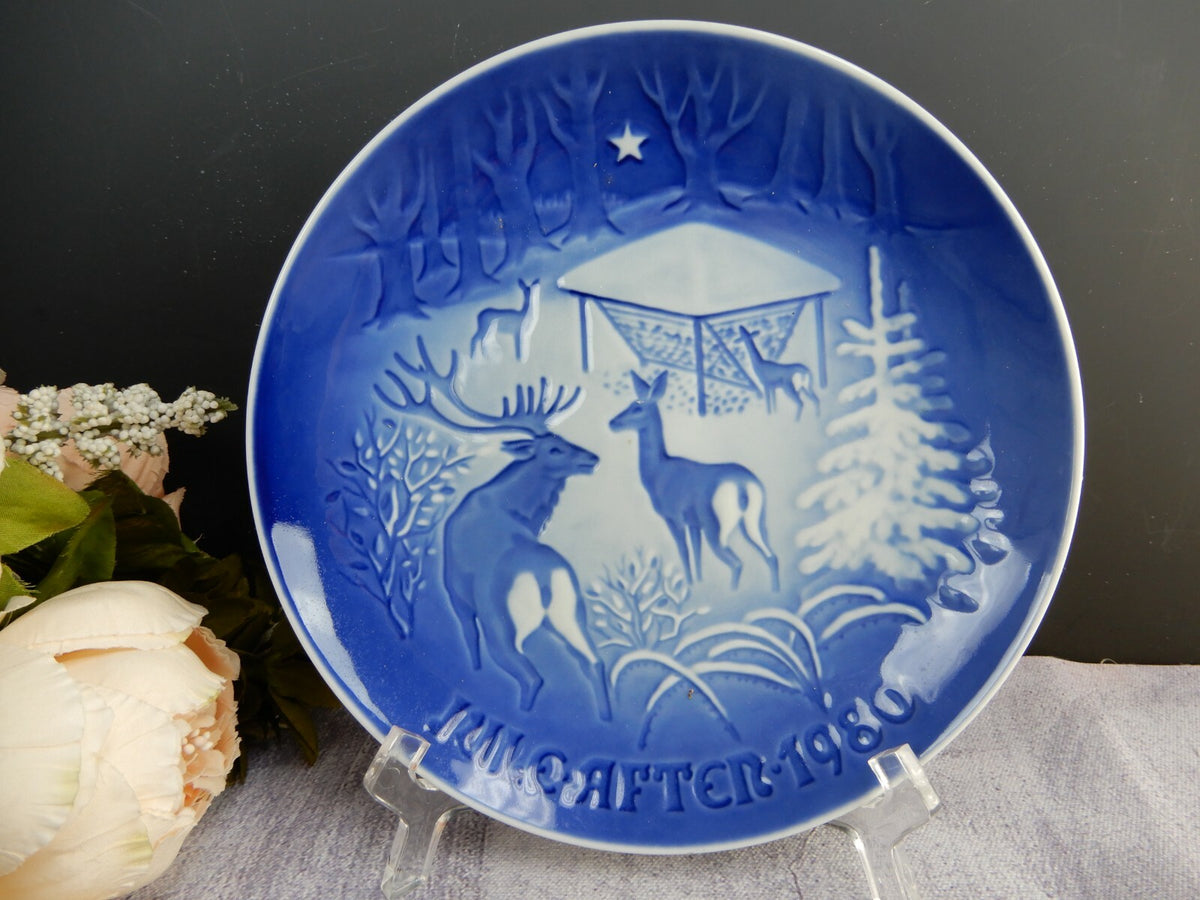 Set Of 5 Bing & Grondahl 1980-84 Annual Holiday Christmas Decorative Plates