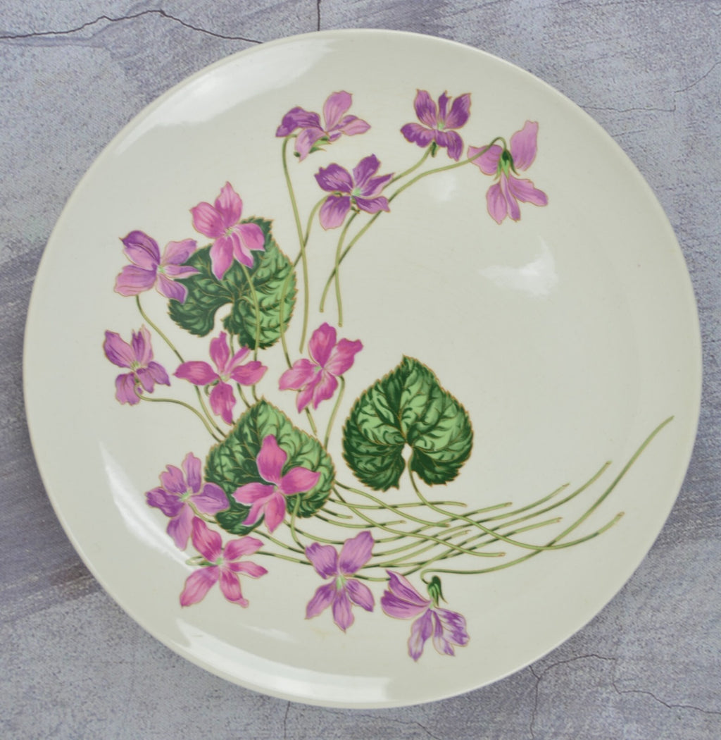 Ovington's "Fifth Avenue" Sweet Violets 10" Dinner Plate Set of Four