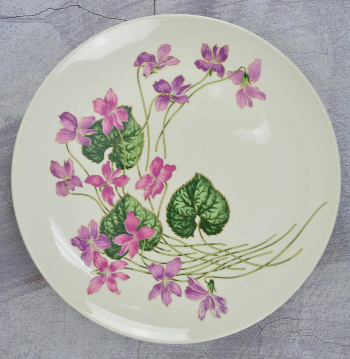 Ovington's "Fifth Avenue" Sweet Violets 10" Dinner Plate Set of Four
