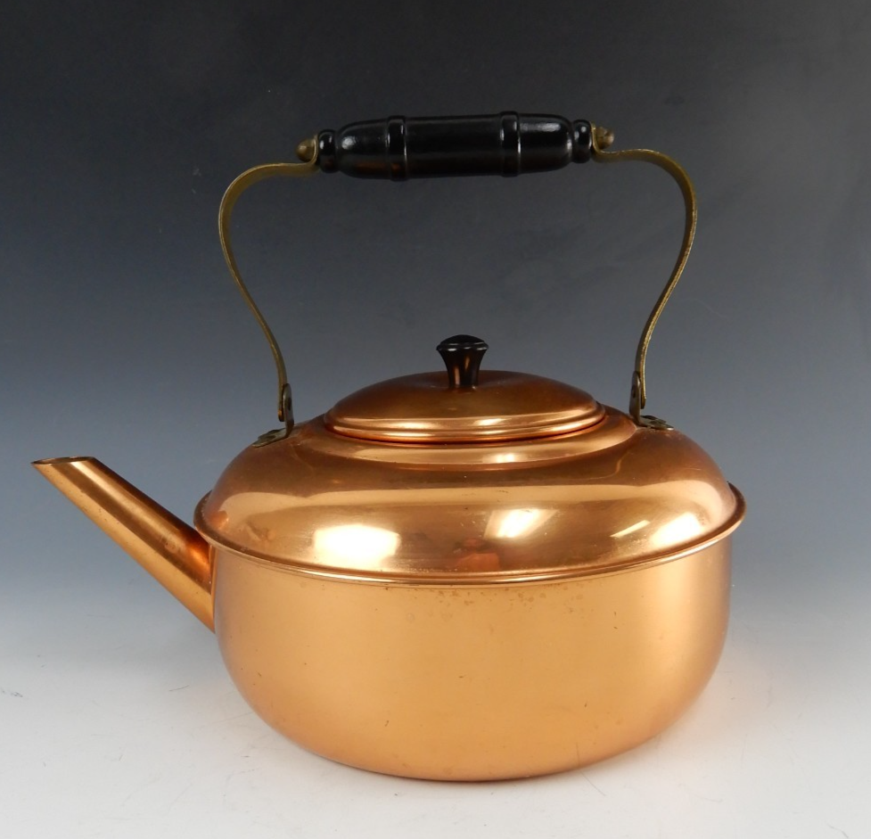Vintage  Coppercraft Guild Copper & Brass Tea Pot / Kettle