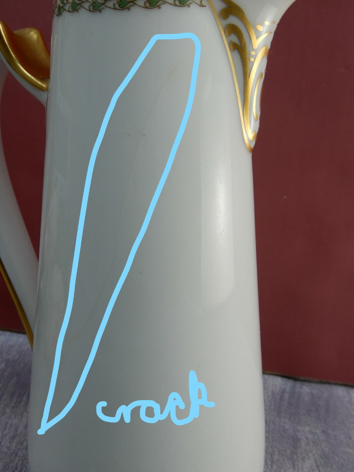 Vintage "The Lisbon" Haviland Limoges Chocolate Pot