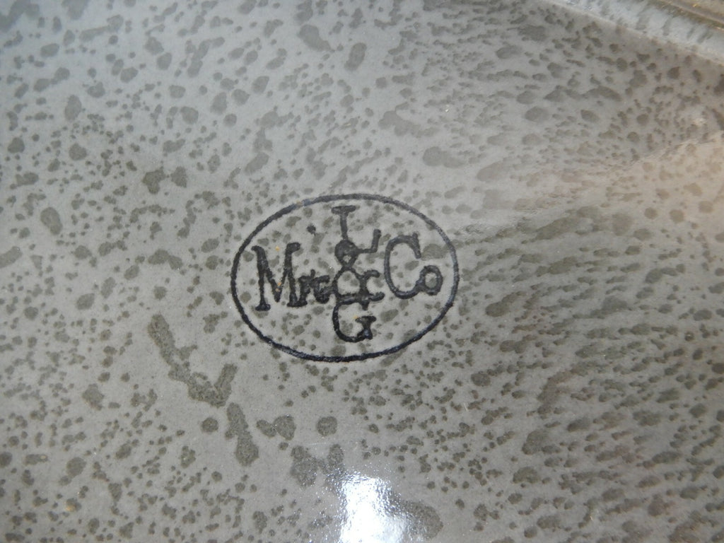 Vtge Grey Enamelware Graniteware L & G Mfg Co Hospital Bed Pan Farmhouse Decor