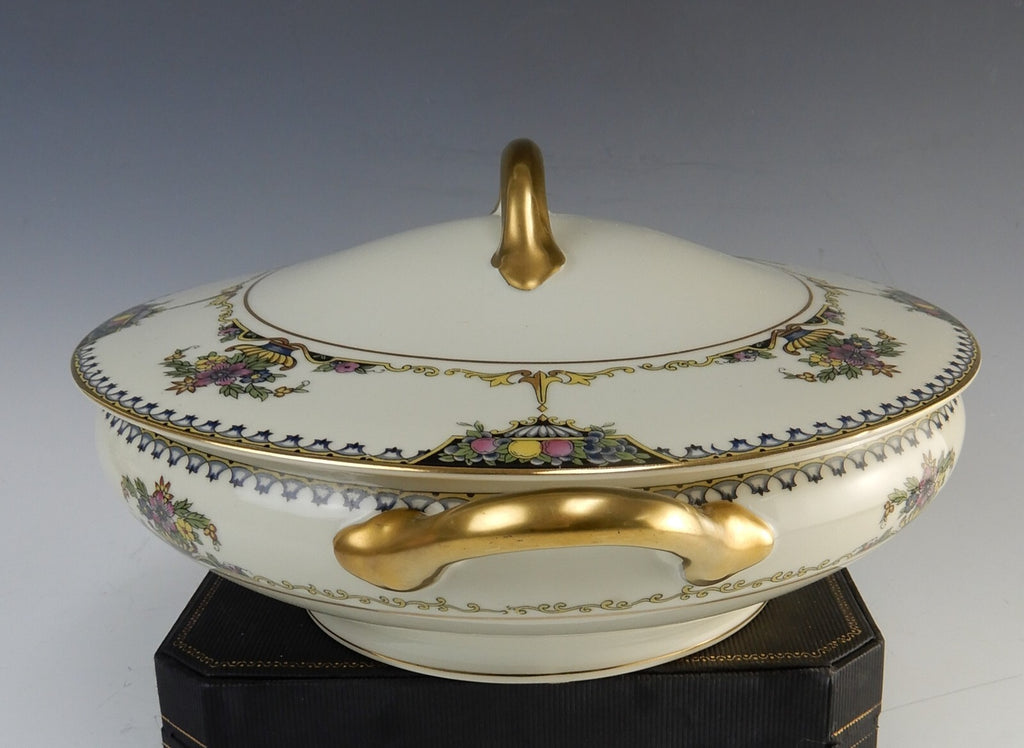 Vintage 1920 Noritake China Ivory "Colonade" Round Vegetable Serving Bowl