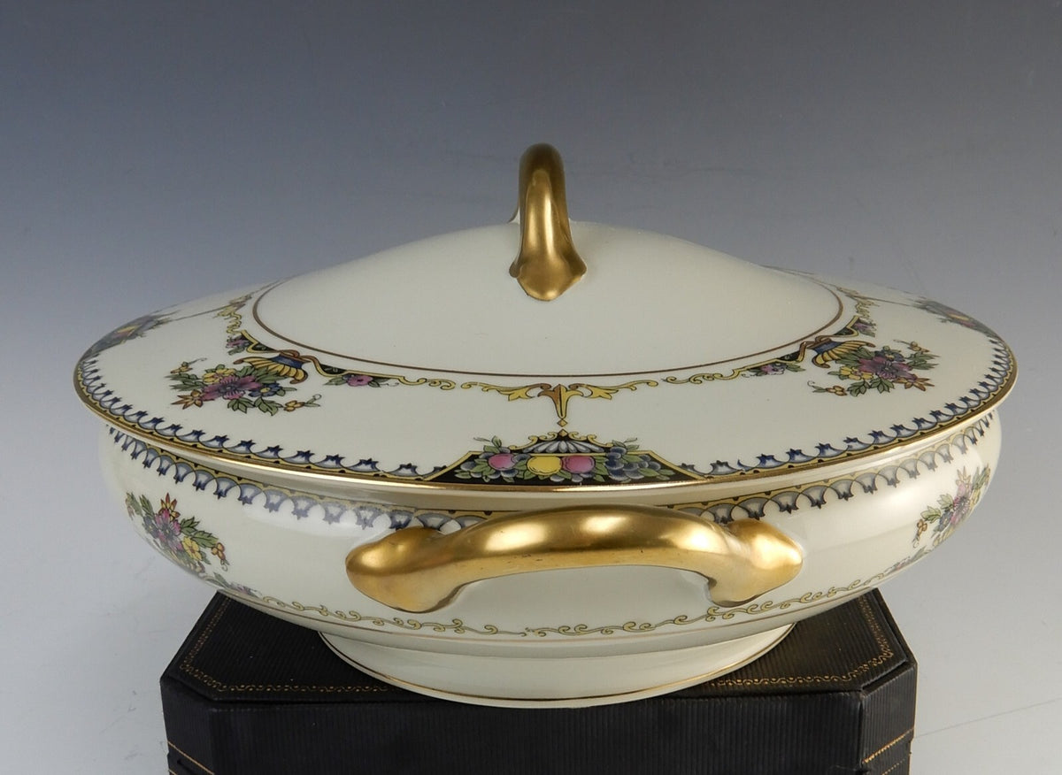 Vintage 1920 Noritake China Ivory "Colonade" Round Vegetable Serving Bowl