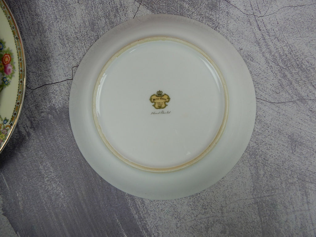 7 Piece 1 Place Setting Vintage Meito Fine China Made in Japan w/Flowers