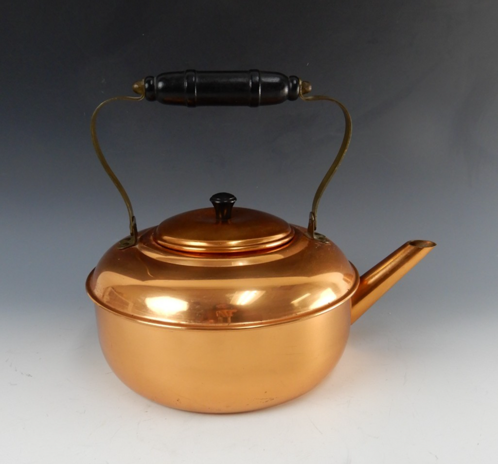 Vintage  Coppercraft Guild Copper & Brass Tea Pot / Kettle