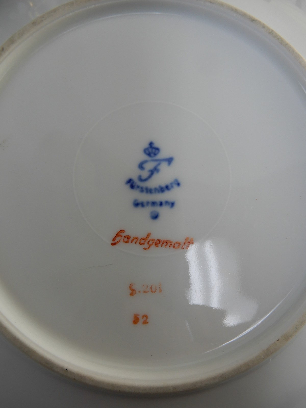 Furstenberg Germany Dinnerware Set: Platter, Sugar, Creamer, Veg & Gravy