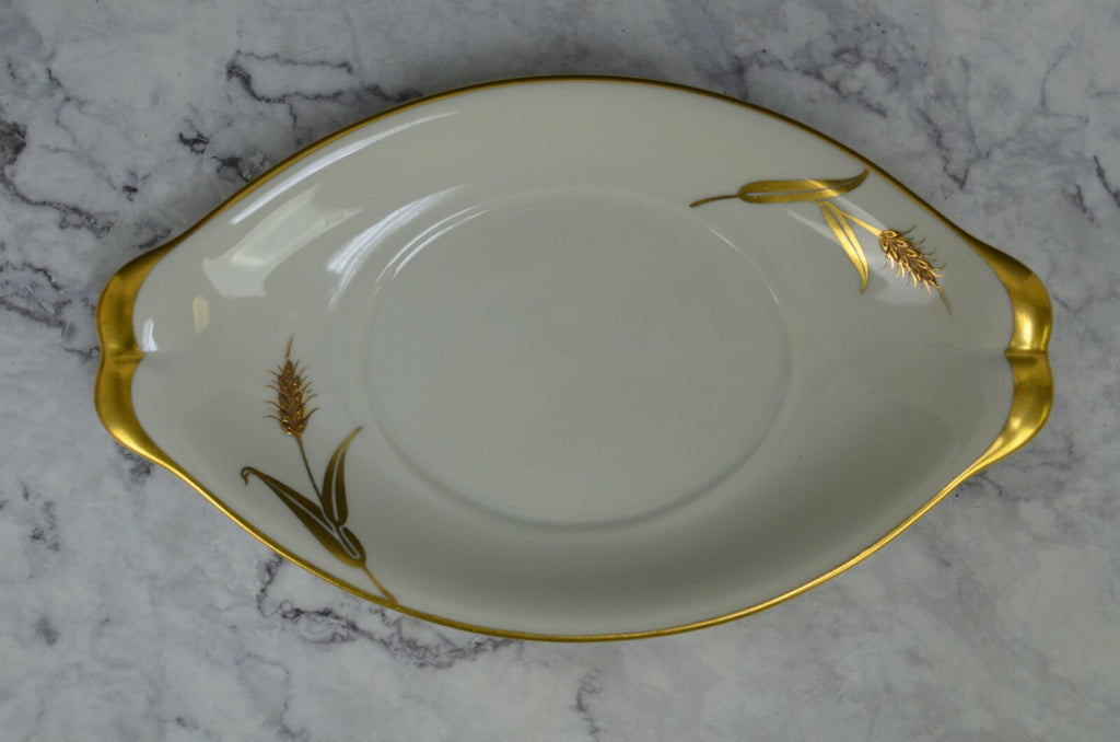 Vtge Gravy Boat & Underplate Norleans Midas Harvest Wheat China Occupied Japan