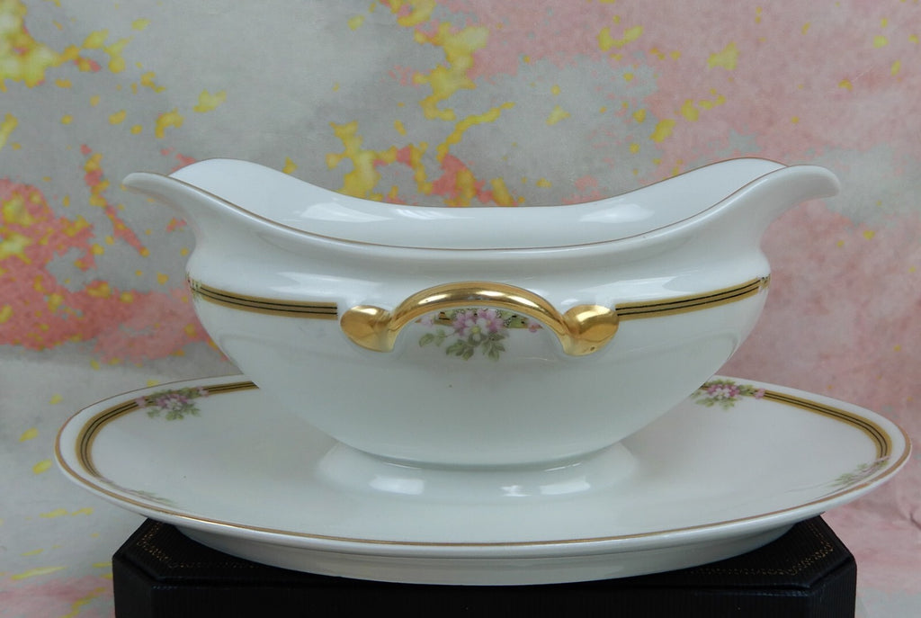 Vintage Tirschenreuth Bavaria Kingston Creamer,Sugar Bowl,Gravy Boat