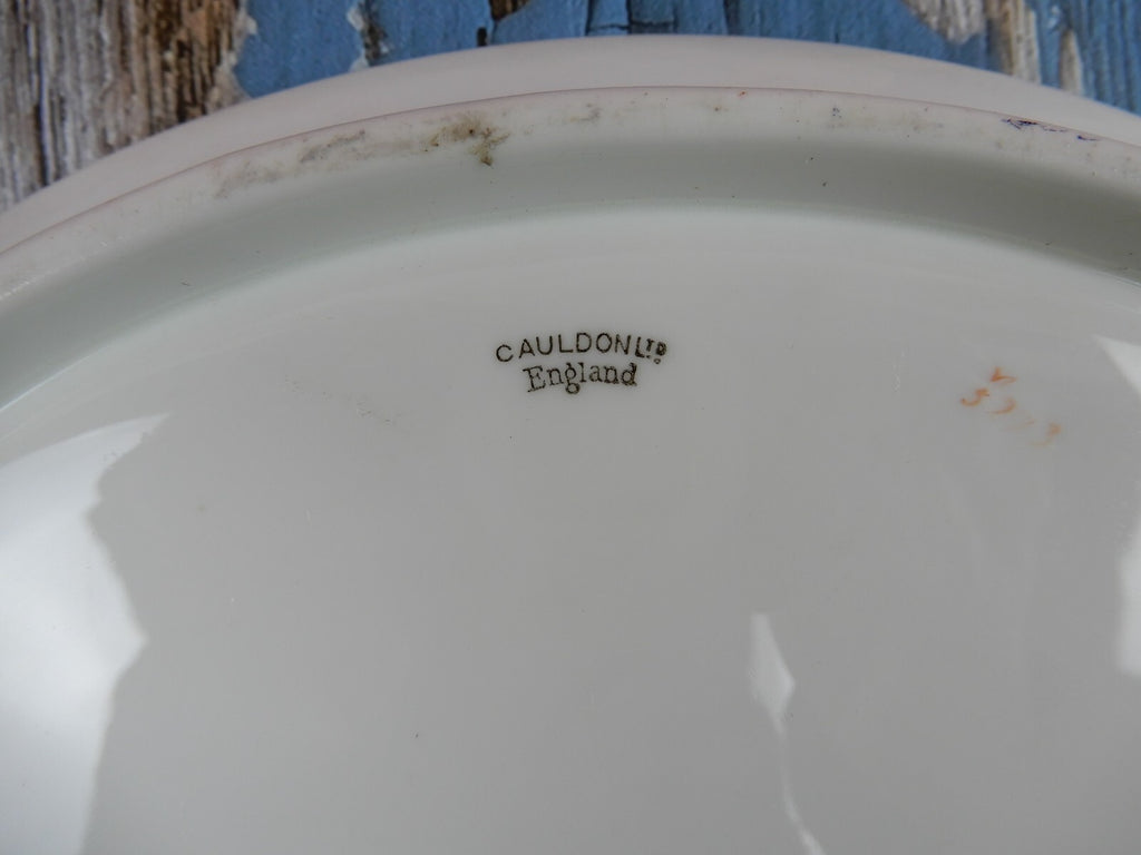 Vintage Cauldon England Potters to her Majesty 10-3/4" Cake Plate