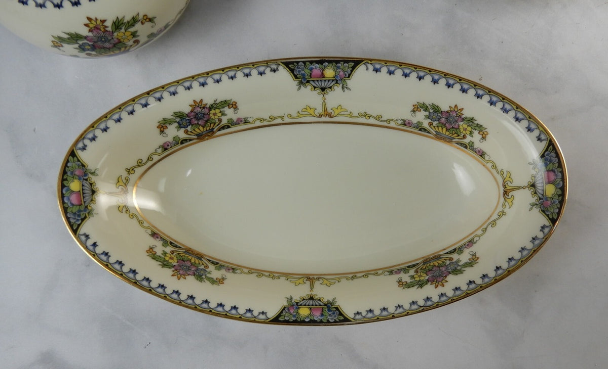 Vintage 1920 Noritake China Ivory "Colonade"  Four Piece Serveware Set