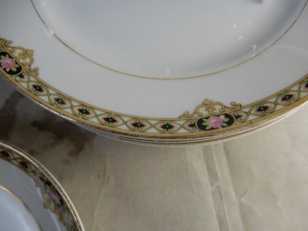 19 Piece Vintage Noritake Morimura "THE CEYLON"  Service for 4 Place Setting