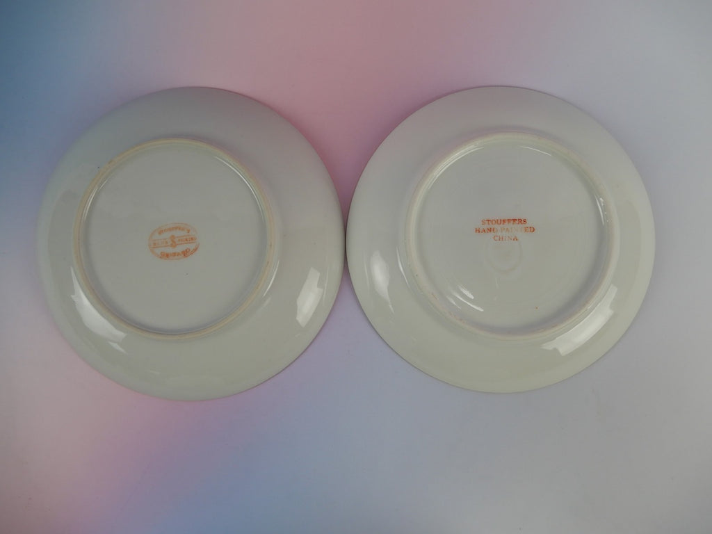 4 Pc. Stouffers Hand Decorated Blue Forget Me Not~ Cups and Saucers