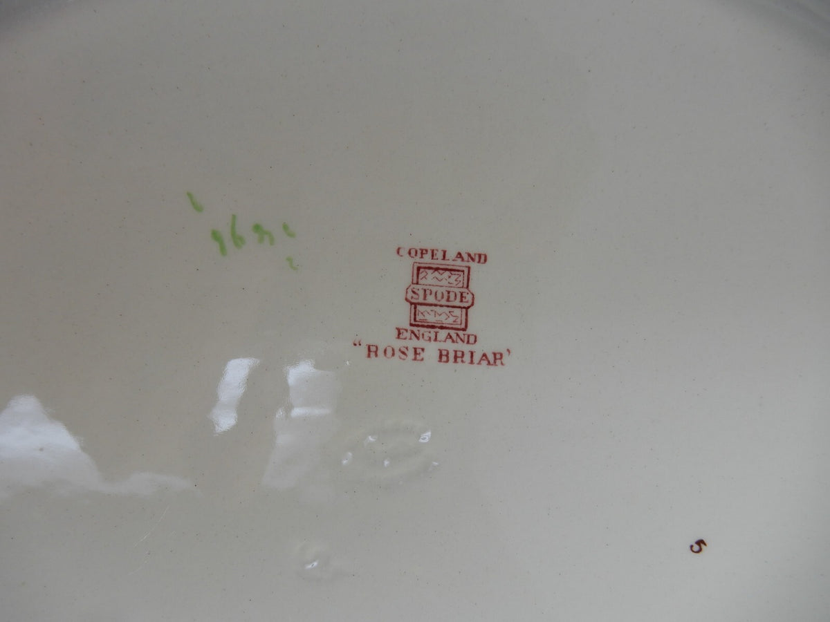 Vtg Copeland Spode "Rose Briar" Set of two Platters Made In England