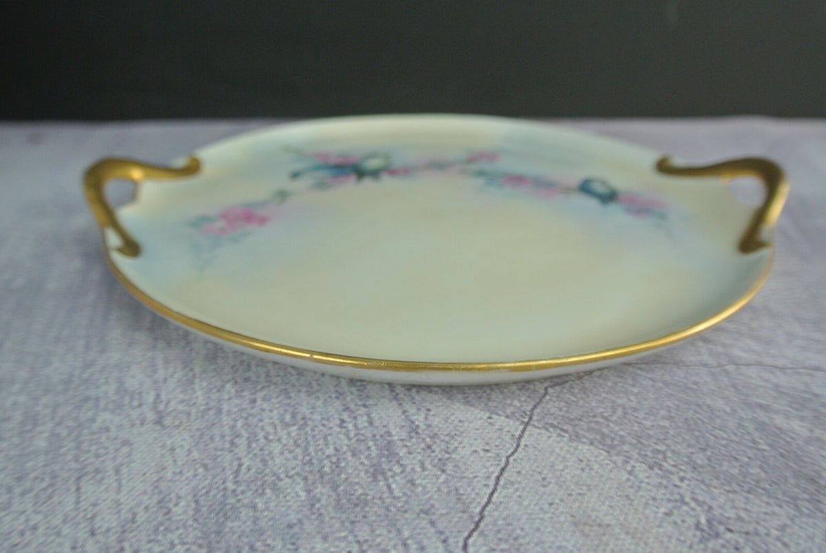 Vintage RS Reinhold Schlegelmilch Germany Small Handpainted Decorative Plate