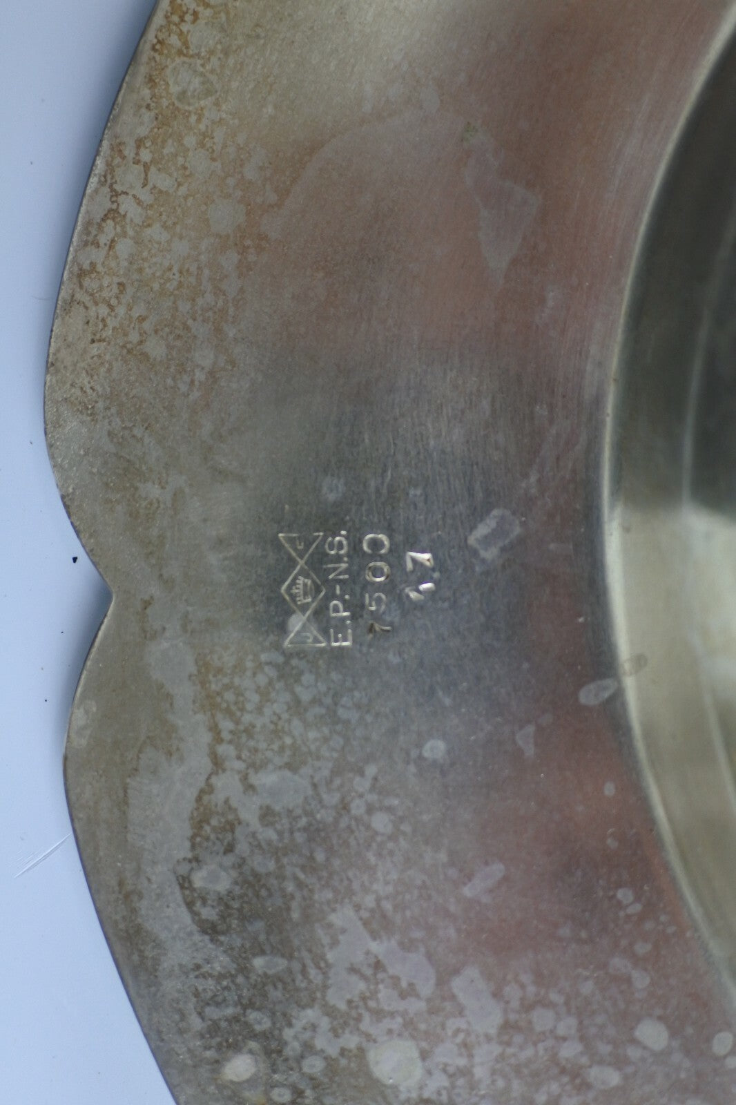 E.P-N.S  Vintage Silverplate Footed Meat Platter