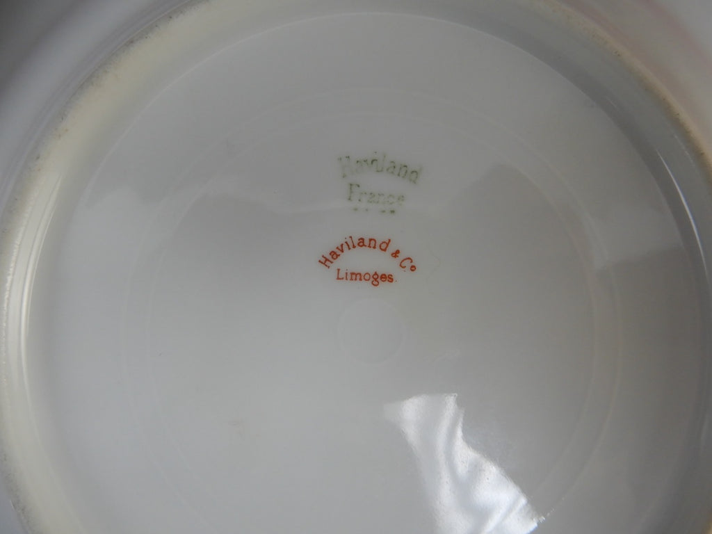 Vintage Haviland Limoges Schleiger 79  Covered Butter or Cheese Dish W/Strainer