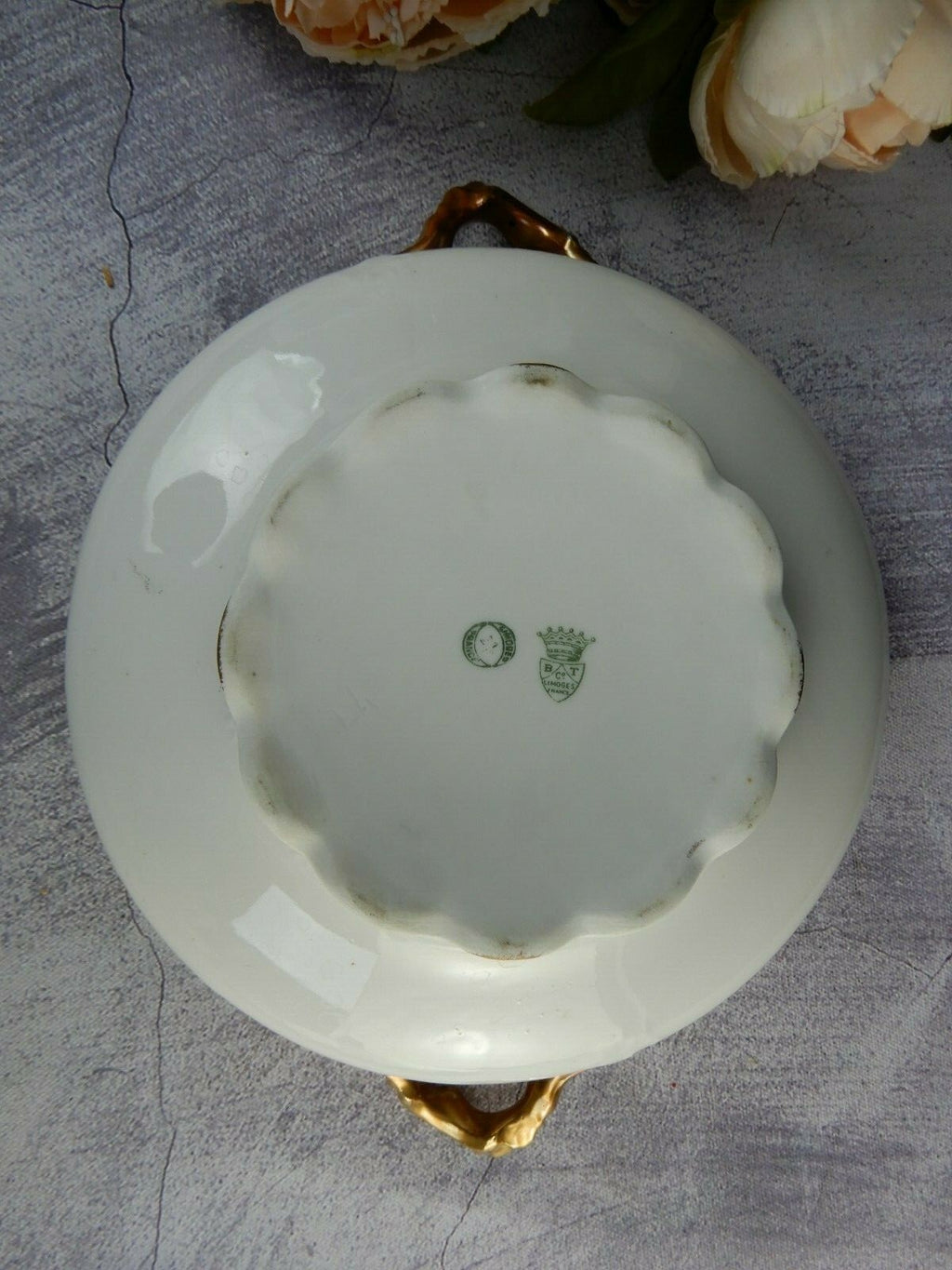 Vtge BT Co. Burley And Tyrrell China Chicago Flowers Round Lidded Serving Bowl