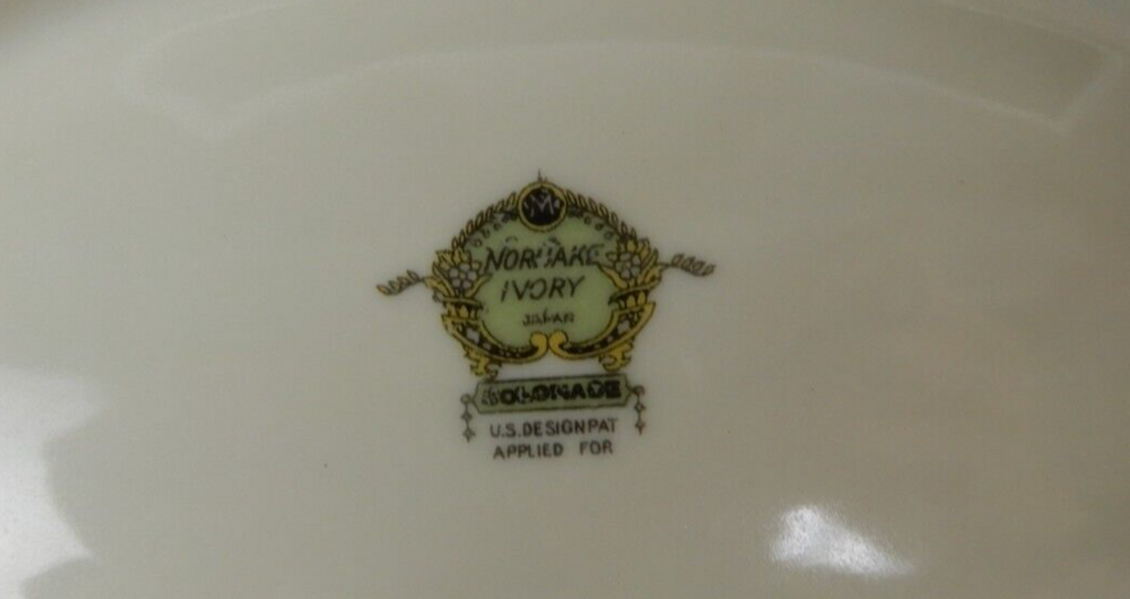 Vintage 1920 Noritake China Ivory "Colonade"  Four Piece Serveware Set