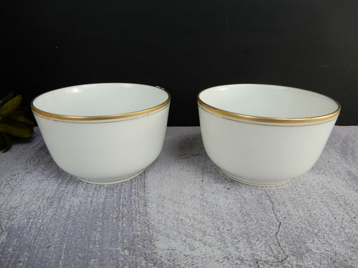 Vintage D&C Delinieres and Cie.Gold Rimmed Tea /Coffee Cups Set Of 5 No saucers