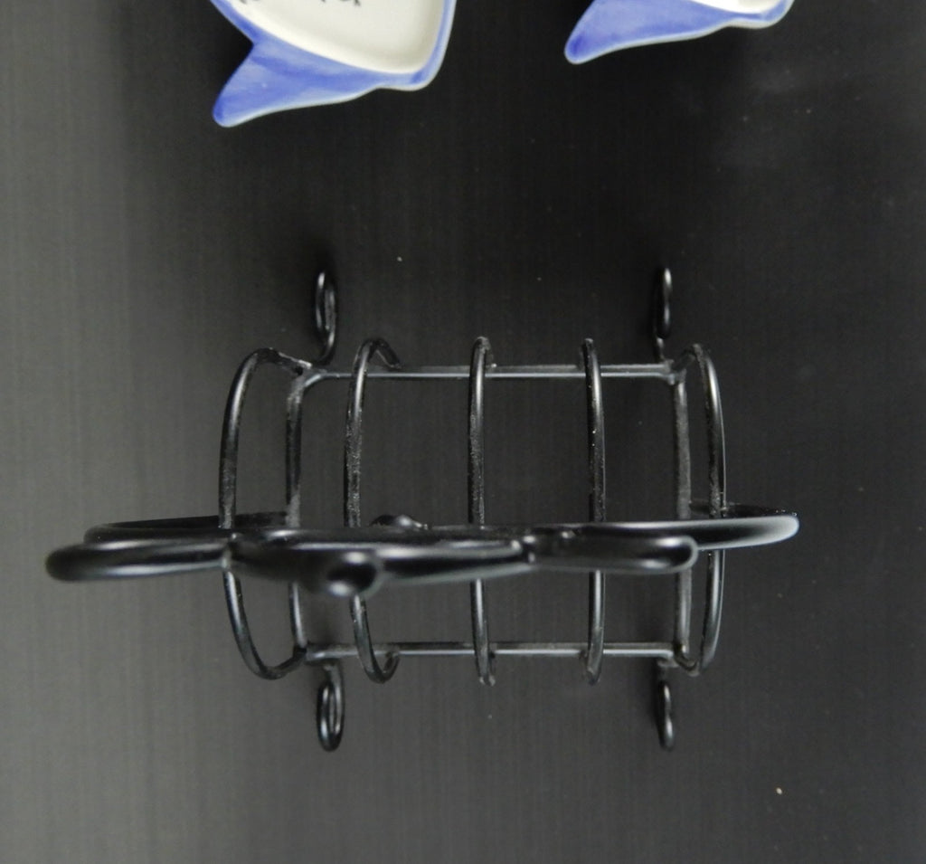 Vintage Ceramic Tea Bag Holders (4pc) with Caddy – Tea Pot Shape Rest