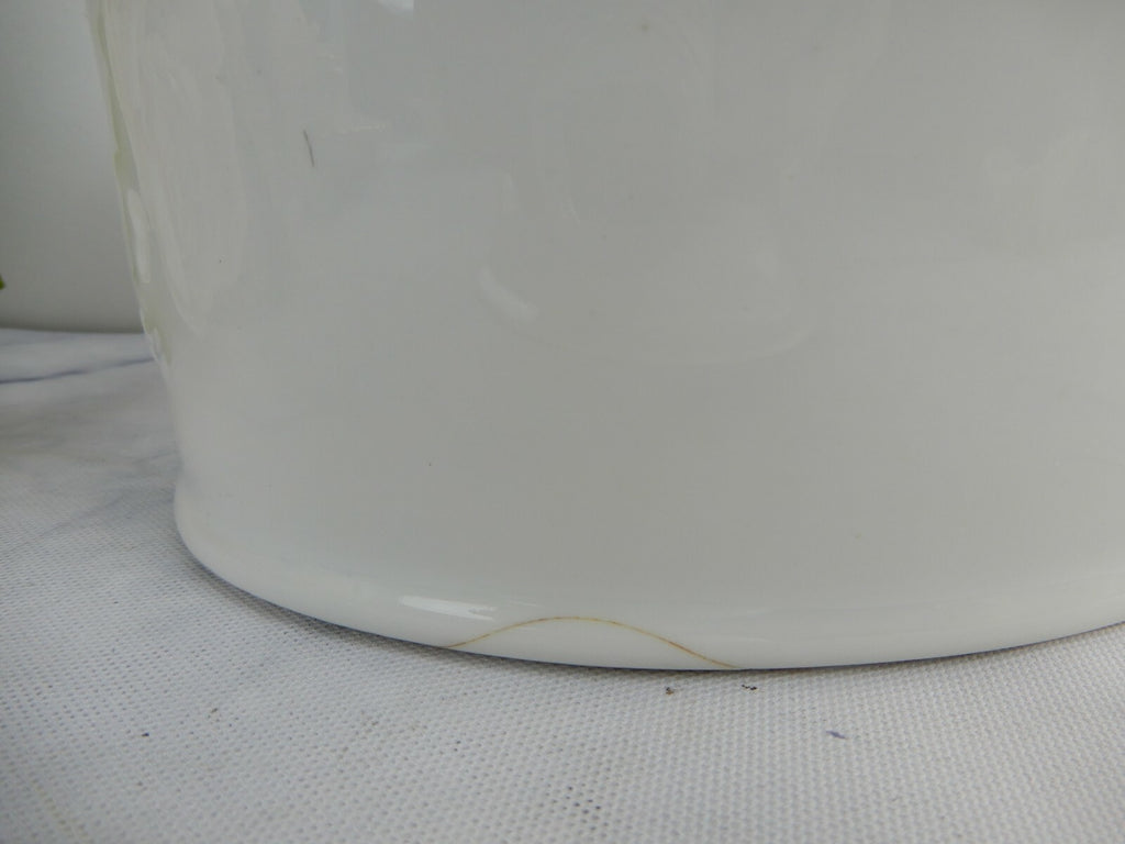 Vintage Pillivuyt Culinary White Oval Lidded Casserole Made In France