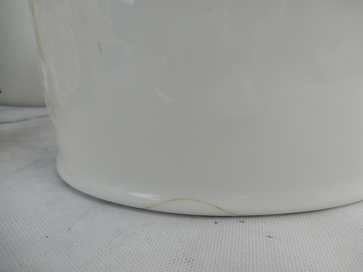 Vintage Pillivuyt Culinary White Oval Lidded Casserole Made In France