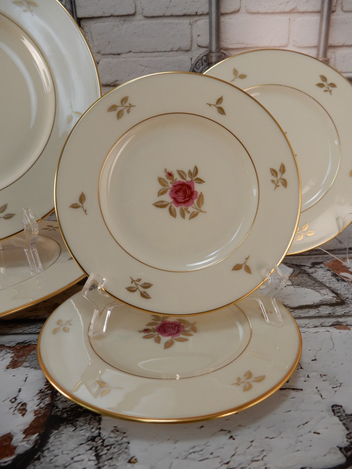 ~5 Replacement Plates Lenox Rhodora P471 Pattern Dinner,Salad,B/B Plates