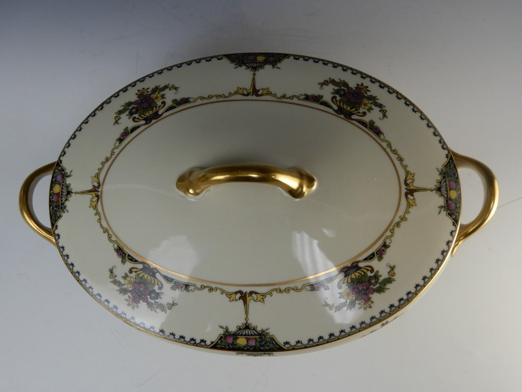 Vintage 1920 Noritake China Ivory "Colonade" Oval Vegetable Serving Bowl