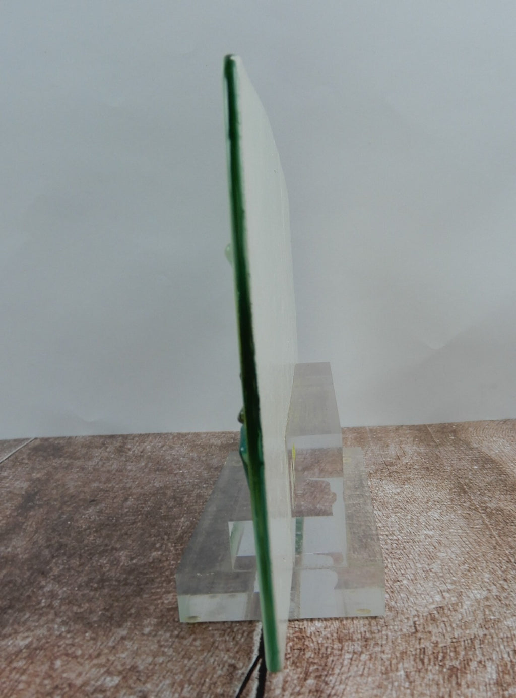 Moder Style Reverse Painted Glass Suncatcher 11-5/8" x 7"