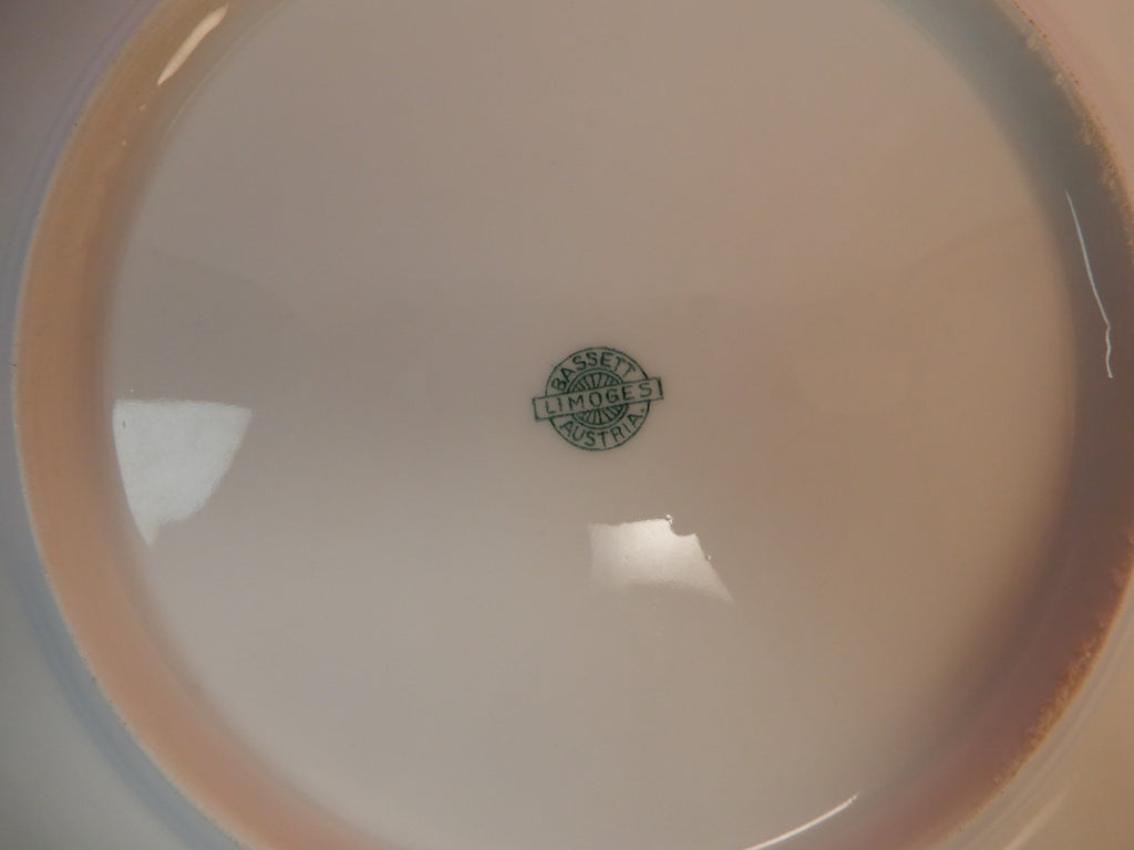 Set of 5 Bassett Limoges Austria "5789" Pattern 8-1/2" Salad Plates