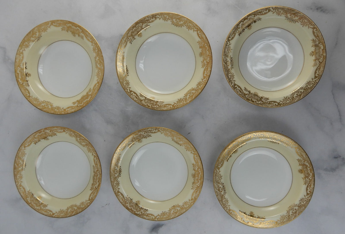 Antique 1918 Noritake Grafton Set of 6 Fruit Bowls