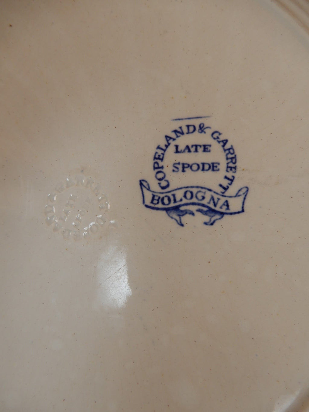 Antique Copeland & Garrett Late Spode Byron Views Dinner Plate -Bologna Pattern