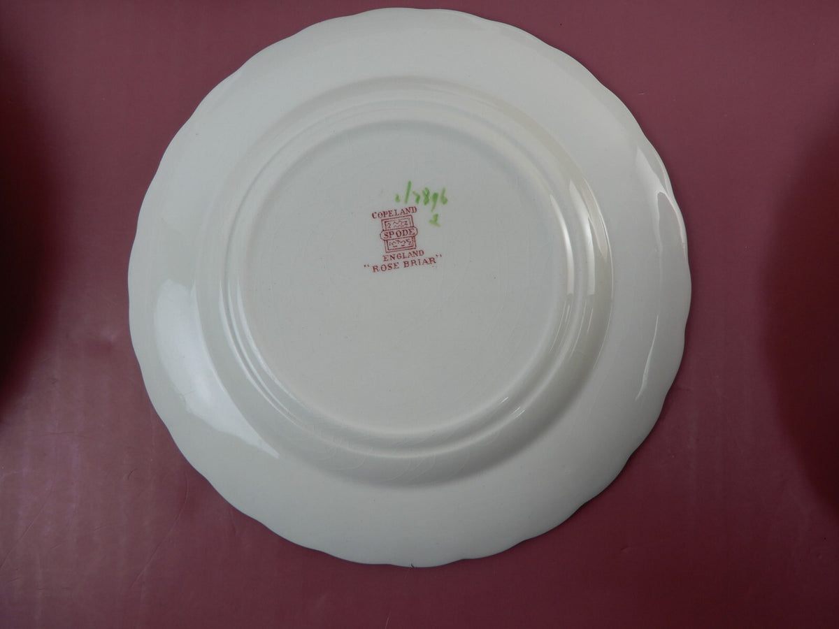 Set of 5 Piece Copeland Spode "Rose Briar" With Chips and Flaws Made In England