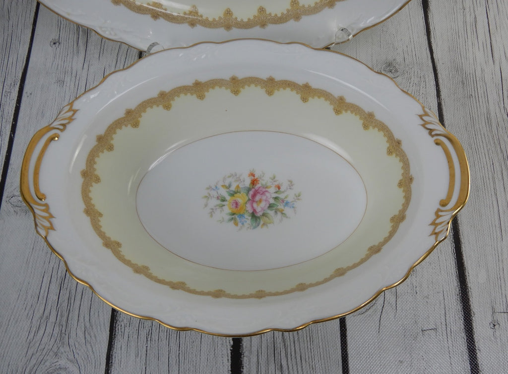 Vintage Noritake China "Schenley " Pattern Japan ~Two Platters, One Oval Bowl