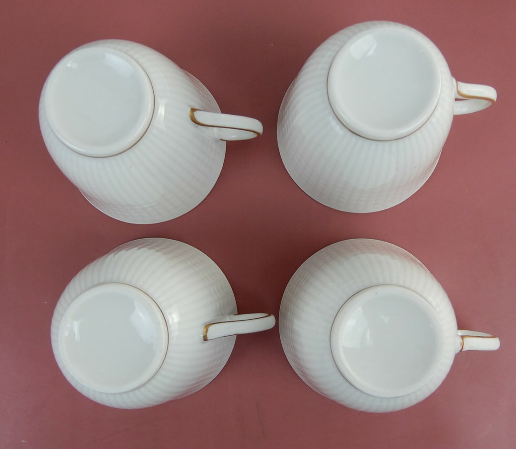 Rorstrand Sweden Pimpernel set of 4 Demitasse Cups and Saucers