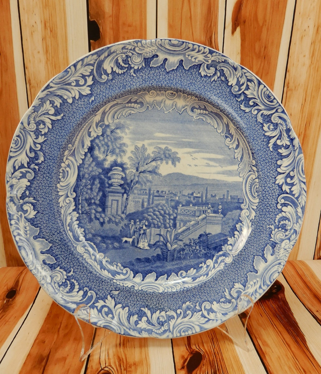 Antique Copeland & Garrett Late Spode Byron Views Dinner Plate -Bologna Pattern