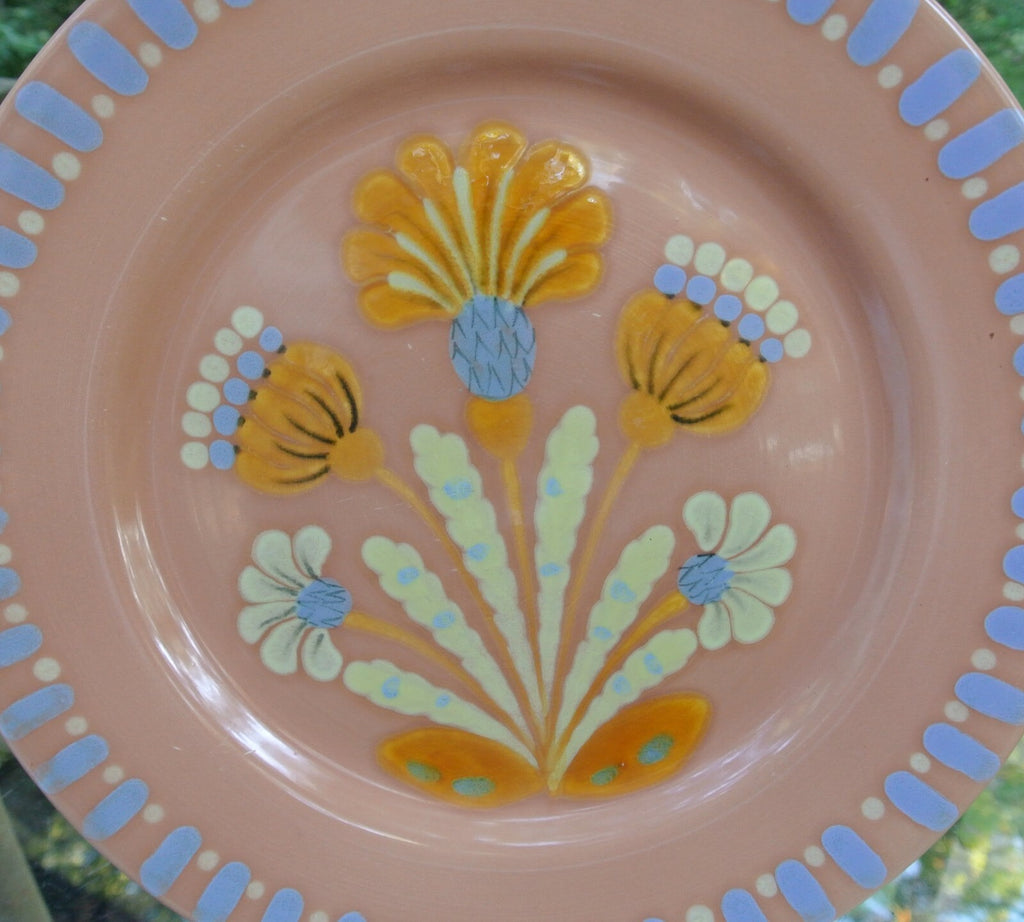 Diamondstone Laveno 12-1/2"  Platter with Flowers Made in Italy