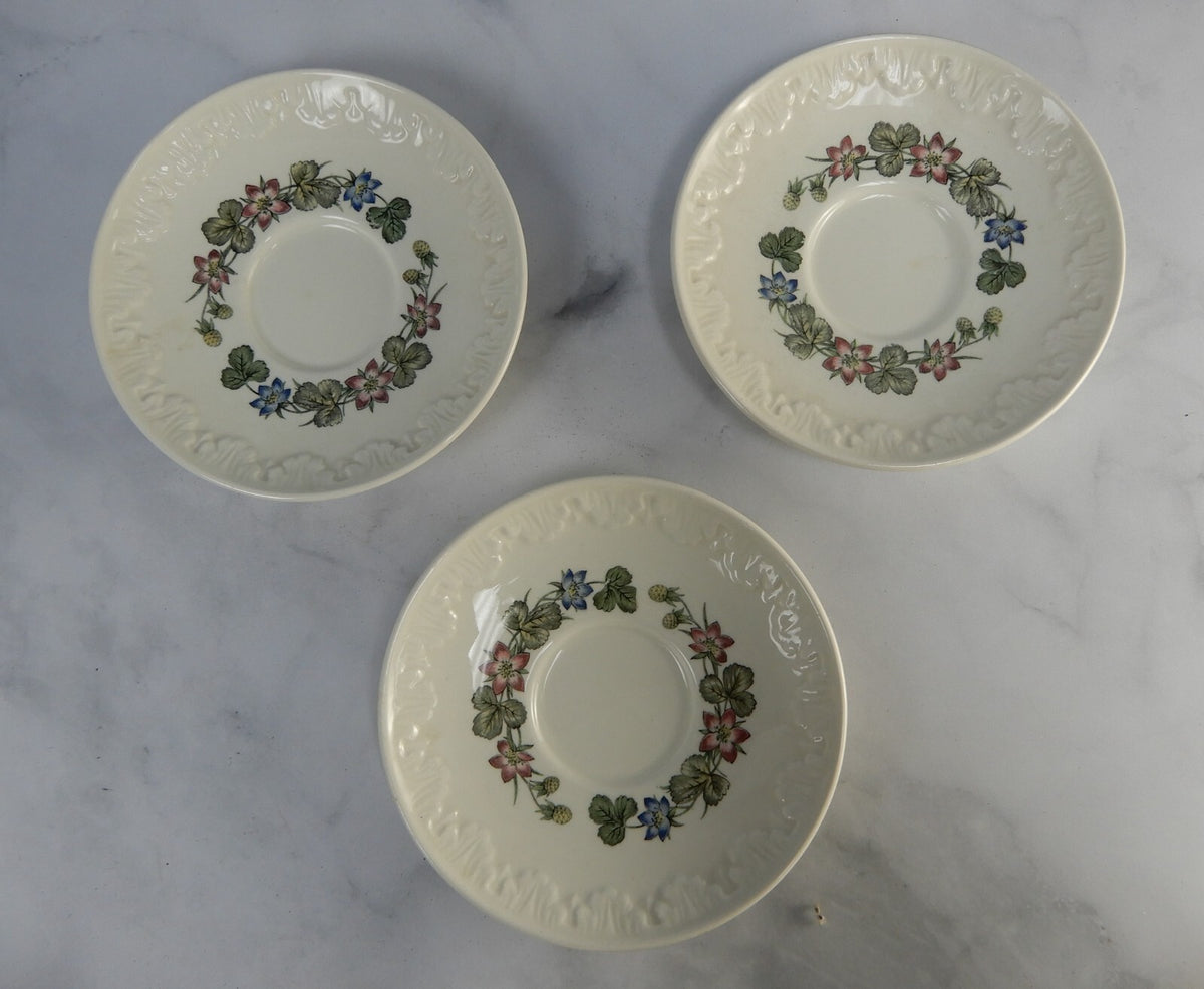 Set of 3 Wedgwood China~PEMBROKE T428 CORINTHIAN Demitasse Cups and Saucers